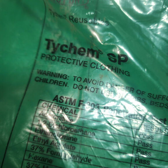 DUPONT NWT TYCHEM SP PROTECTIVE CLOTHING JACKET WITH HOOD - Picture 4 of 4